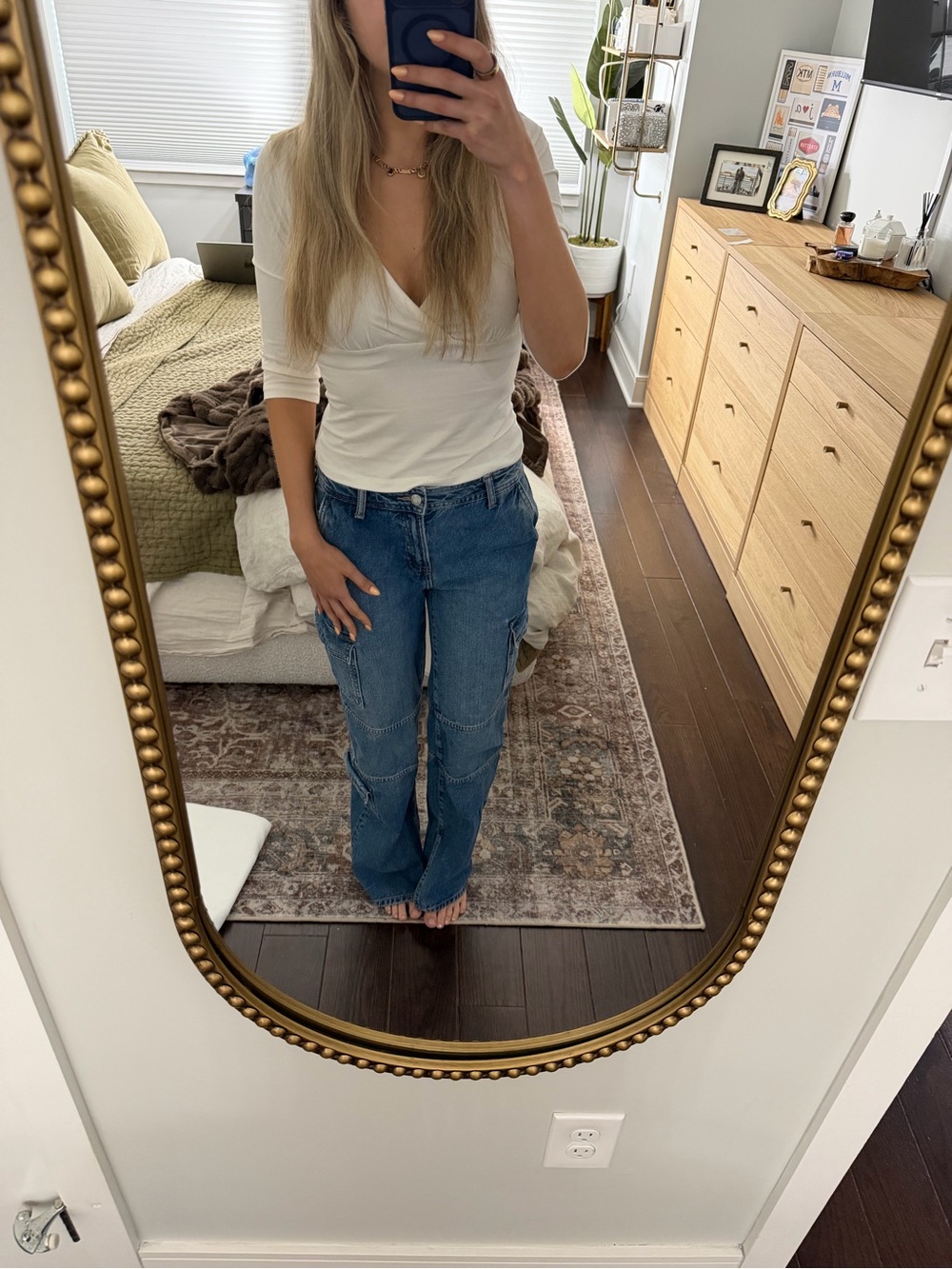 Blue Wide-Leg Women’s Jeans - Classic Casual